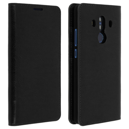 Avizar - Etui Huawei Mate 10 Pro Housse Cuir Clapet Portefeuille Fonction Support Noir Avizar  - Accessoire Smartphone