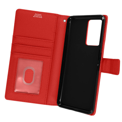 Avizar - Étui Realme GT Neo 3 Clapet Portefeuille Support Vidéo Dragonne Rouge Avizar  - Coque, étui smartphone