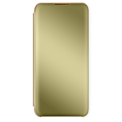 Avizar - Housse Samsung Galaxy A03s Clapet translucide Design Miroir Support Vidéo doré Avizar  - Coque, étui smartphone