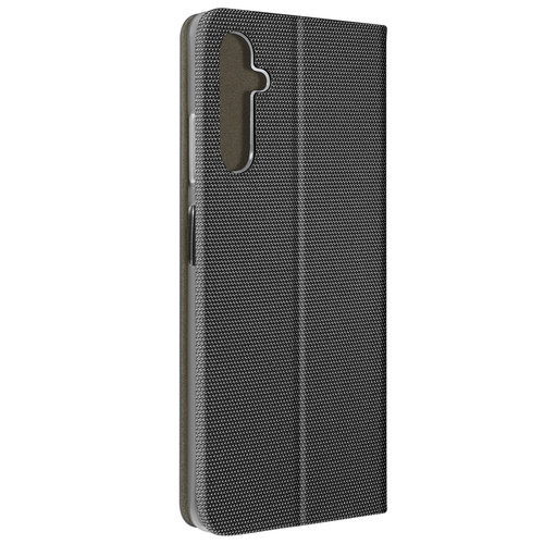 Avizar - Avizar Étui pour Samsung A05s Tissu Porte carte Support Série Sensitive Noir Avizar  - Coque, étui smartphone