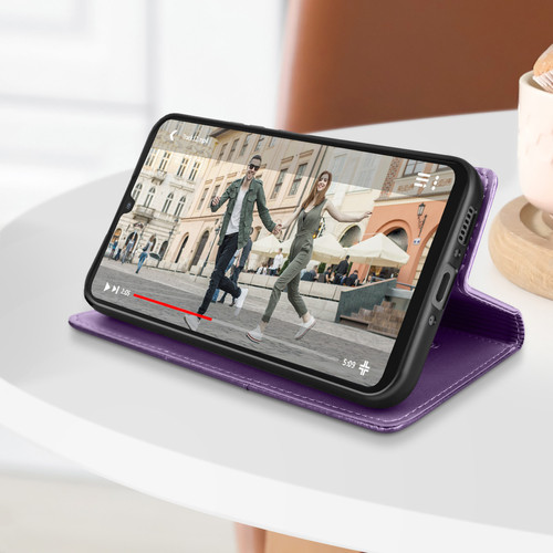 Coque, étui smartphone Housse Folio pour Samsung A34 Portefeuille Support Clapet Magnétique Violet
