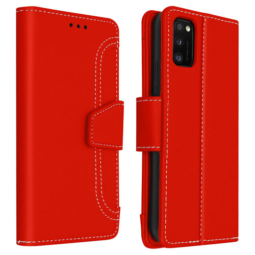 Coque, étui smartphone Avizar Housse Samsung Galaxy A41 Étui Folio Portefeuille Fonction Support rouge