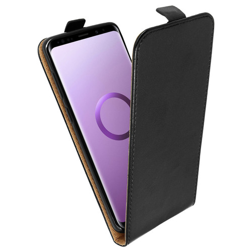 Avizar - Etui Galaxy S9 Plus Housse Clapet Vertical Porte-carte Coque Silicone gel Noir Avizar  - Avizar