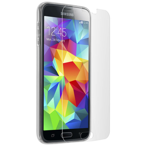 Coque, étui smartphone Coque Arrière + Film Verre Trempé Transparent Samsung Galaxy S5 /S5 New