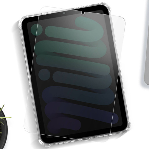 Housse, étui tablette Pack Protection iPad Mini 2021 Coque Souple et Verre Trempé Transparent