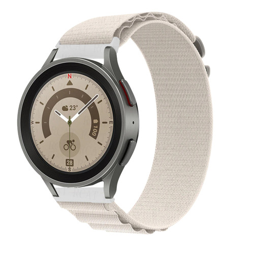 Avizar - Bracelet Nylon pour Huawei Watch GT 3 Pro 46mm 43mm Watch GT 2 46mm 42mm Blanc Avizar  - Black Friday huawei watch gt Objets connectés
