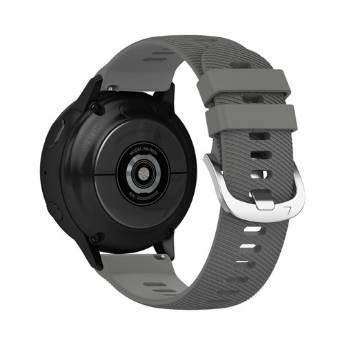 Avizar - Bracelet pour Samsung Galaxy Watch Active 2 40mm Silicone Texturé Gris Foncé Avizar  - Avizar