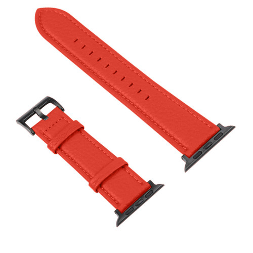 Avizar - Bracelet pour Apple Watch 41mm / 40mm et 38 mm Finition Texturé Rouge Avizar  - Avizar