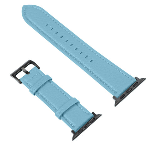 Avizar - Bracelet pour Apple Watch 41mm / 40mm et 38 mm Finition Texturé Bleu Clair Avizar  - Avizar