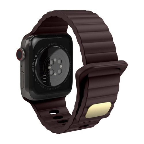 Avizar - Bracelet pour Apple Watch 41mm / 40mm / 38 mm Silicone Souple et Doux Marron Avizar  - Montre et bracelet connectés Avizar