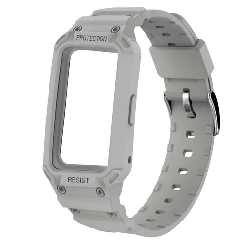 Avizar - Bracelet pour Huawei Band 7, 6 Pro, 6 et Honor Band 6 Silicone Bumper gris clair Avizar  - Accessoires bracelet connecté