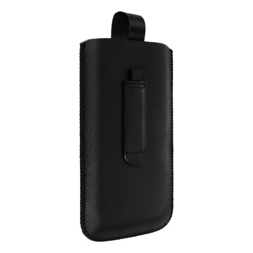 Avizar - Étui de protection vertical Noir Taille 3XL - Languette Pull-Up Avizar  - Accessoire Smartphone