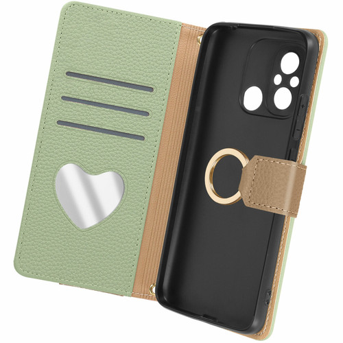 Avizar - Avizar Étui Bandoulière pour Xiaomi Redmi 12C Portefeuille Pochette Zippée Vert Pâle Avizar  - Accessoires et consommables