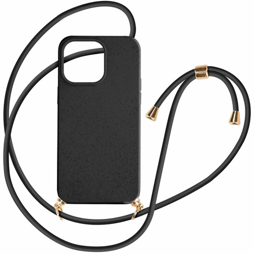 Avizar - Coque cordon pour iPhone 15 Pro Max Silicone Recyclable Classic Case Bio Noir Avizar  - Avizar