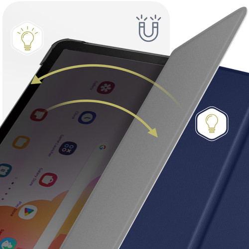 Housse, étui tablette Housse pour Samsung Galaxy Tab S9 Ultra Mise en veille Smart Cover Bleu Nuit