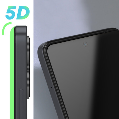 Protection écran smartphone Verre Trempé pour Xiaomi Redmi 12 Adhésion Totale Biseauté Noir