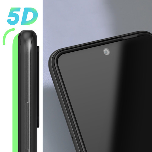 Protection écran smartphone Verre Trempé pour Xiaomi Redmi Note 10 5G Adhésion Totale Noir