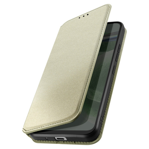 Coque, étui smartphone Avizar Étui pour Samsung Galaxy A32 Porte-carte Support Vidéo Clapet Magnétique Or