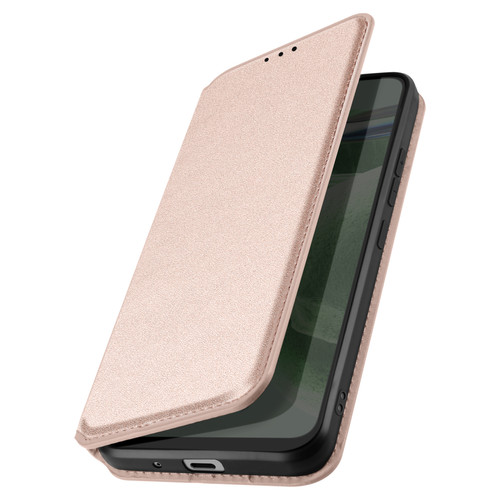 Coque, étui smartphone Avizar Étui pour Huawei P40 Porte-carte Support Vidéo Clapet Magnétique Rose gold