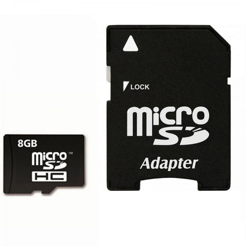 Avizar - Carte mémoire Micro-SD 8Go classe 6 + Adaptateur SD - ImroCard - Accessoires Boitier PC