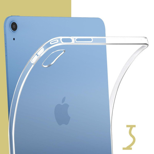 Housse, étui tablette Coque pour iPad 10 2022 Silicone Gel Flexible Fine et Légère transparent