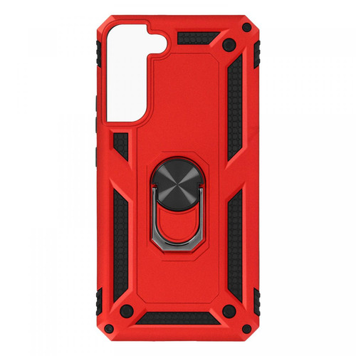 Avizar - Coque Samsung S22 Ring Support Rouge Avizar  - Accessoire Smartphone