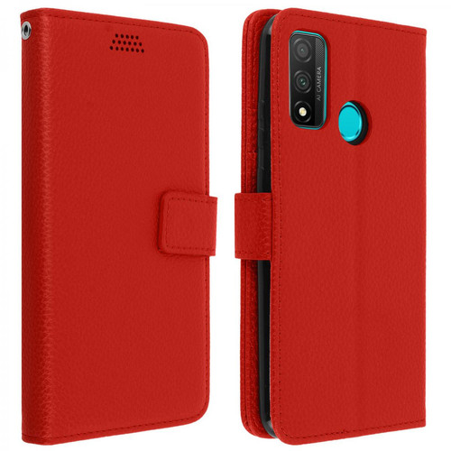 Avizar - Housse Huawei P smart 2020 Étui Folio Porte carte Support Vidéo - rouge Avizar  - Accessoire Smartphone