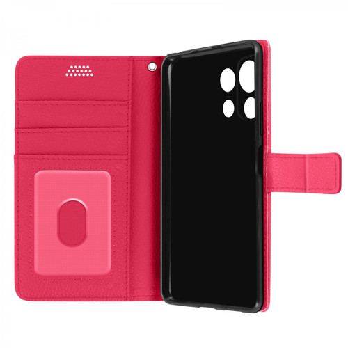 Avizar - Housse Xiaomi Mi 11 Lite et Mi 11 Lite 5G Aspect Grainé Folio Stand Vidéo Rose Avizar  - Accessoire Smartphone