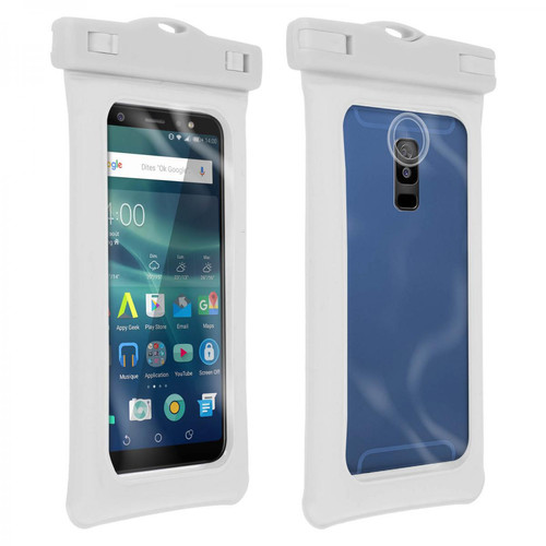 Avizar - Pochette Smartphone Housse Waterproof Protection IP68 100% Tactile - Blanc Avizar  - Coque, étui smartphone Plastique