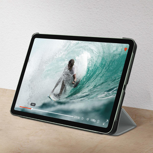 Avizar Étui Apple iPad Air 2020 Support Vidéo et Clavier Design Fin Gris