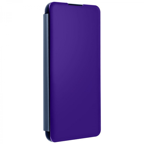Avizar - Étui Samsung Galaxy S21 Clapet translucide Design Miroir Support Vidéo Bleu nuit Avizar  - Accessoire Smartphone