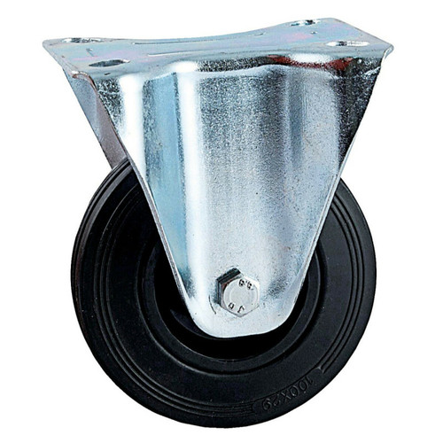 Avl - Roulette D80mm caoutchouc noir platine fixe AVL 508821O Avl  - Lave linge sechant noir