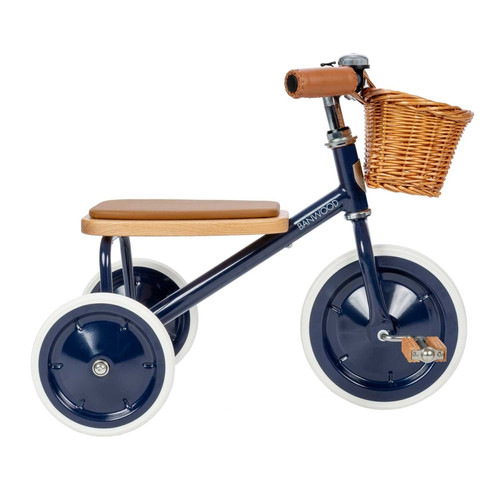 Banwood - Tricycle vintage en métal bleu marine Banwood Banwood  - Tricycle