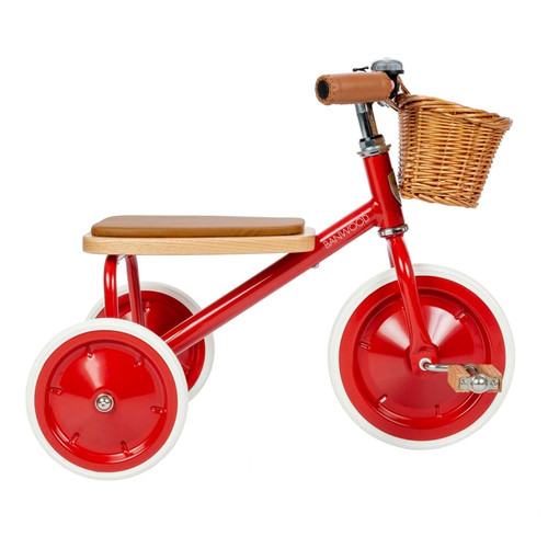 Tricycle Banwood Tricycle vintage en métal rouge Banwood