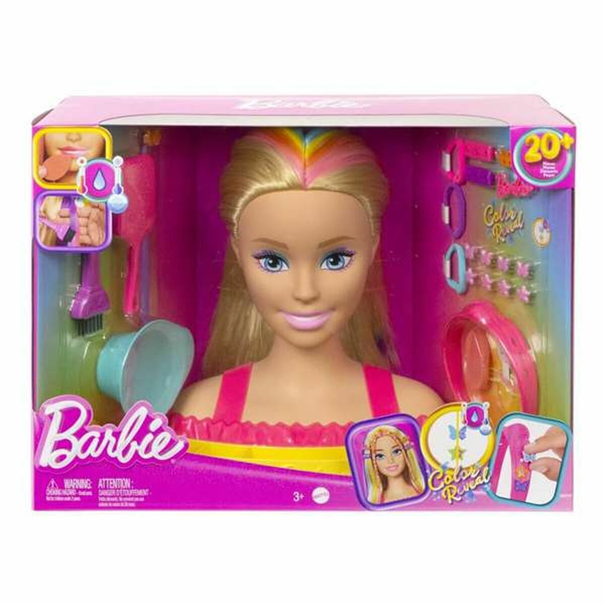 Barbie - Poupée à coiffer Barbie HMD78 29 cm - Maquillage et coiffure - Rue  du Commerce