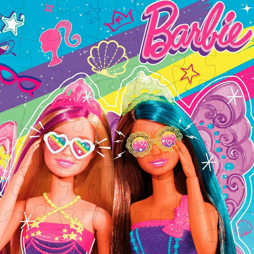 Animaux Puzzle Barbie MaxiFloor 60 Pièces 70 x 1,5 x 50 cm