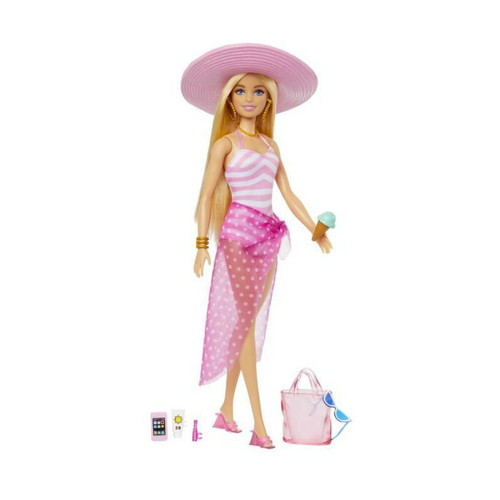 Barbie - BARBIE - BARBIE BEACH DAY BARBIE (CP4) - 21A - poupée - 3 ans et + Barbie  - Barbie