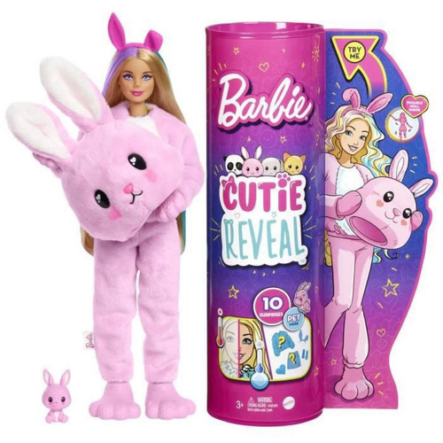 Barbie - Barbie - Barbie Cutie Reveal Lapin - Poupee Barbie   - Poupées & Poupons