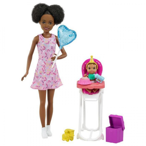 Barbie - BARBIE Coffret Amie de Skipper Babysitter Anniversaire Barbie  - Coffret barbie