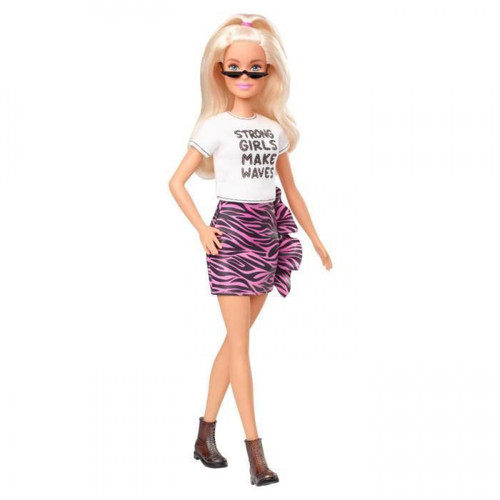 Barbie - BARBIE Fashionistas Jupe Rose Zebree Barbie  - Barbie