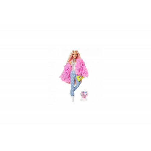 Barbie - Poupée Barbie Mattel Fashionistas Extra Veste Rose Barbie  - Bonnes affaires Barbie
