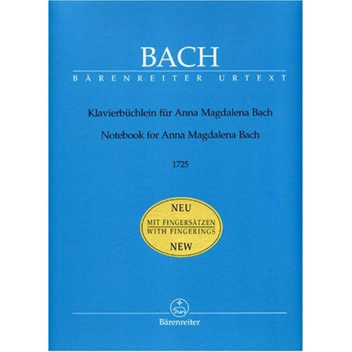 Barenreiter - Petit livre d'Anna Magdalena Bach 1725 - Urtext --- Piano Barenreiter  - Partition de musique