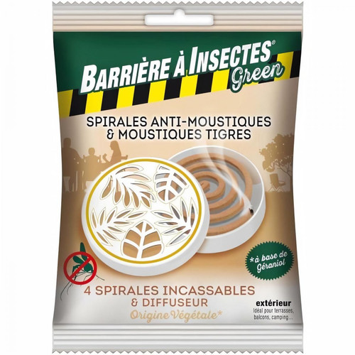 Barriere a insectes - BARRIERE A INSECTES Diffuseur boîtier Antimoustiques + 4 Spirales Barriere a insectes  - Pièges à frelons