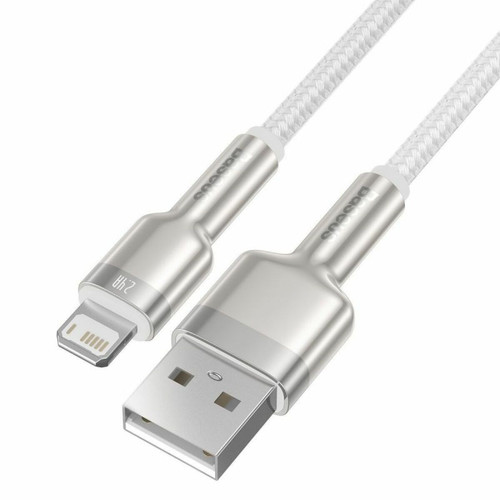 Baseus Baseus Accessoires Marque Modèle Câble USB pour Lightning Cafule 2.4A 200 cm Blanc