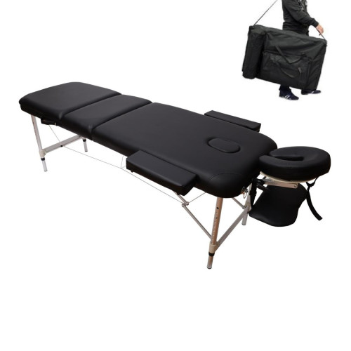 Bcelec - 5550-3063 Table de massage pliante en aluminium 210x80x80cm, Noir, + Sac, Max. 250kg Bcelec   - Bcelec