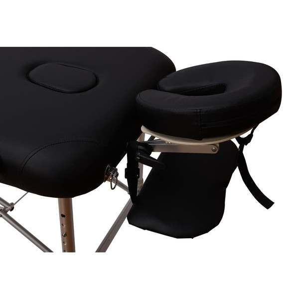 Appareil de massage électrique 5550-3063 Table de massage pliante en aluminium 210x80x80cm, Noir, + Sac, Max. 250kg