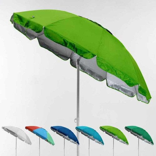 Beachline - Parasol de plage 220 cm anti-vent protection uv Portofino, Couleur: Vert Beachline  - Parasol vent
