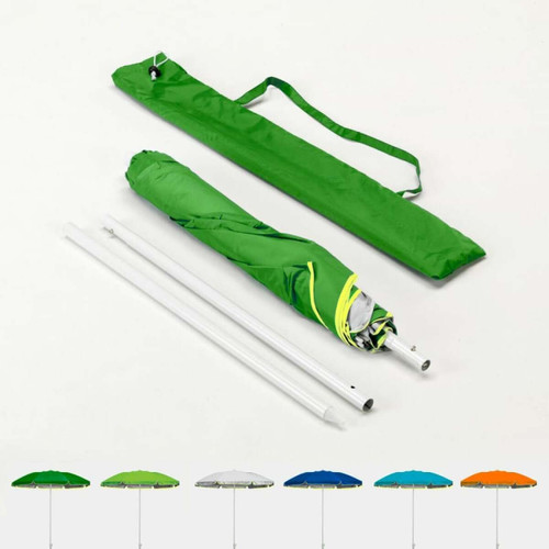 Parasols Beachline Parasol de plage pliable portable leger voyage moto 180 cm Pocket, Couleur: Vert foncé