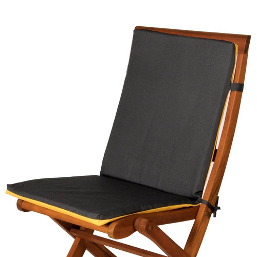 Becquet - Galette de fauteuil gris anthracite - Galette de chaise