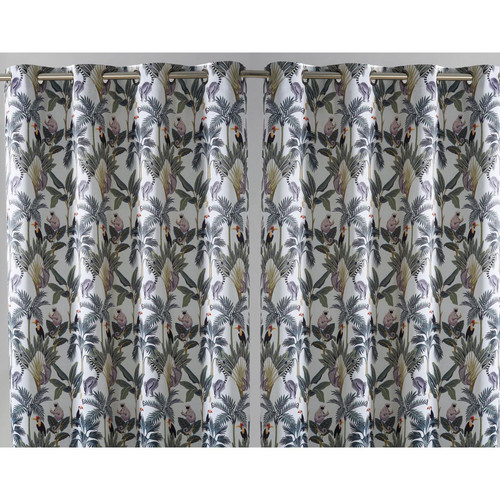Becquet - Rideau LEMURIEN multicolore en polyester - Promos Déco textile